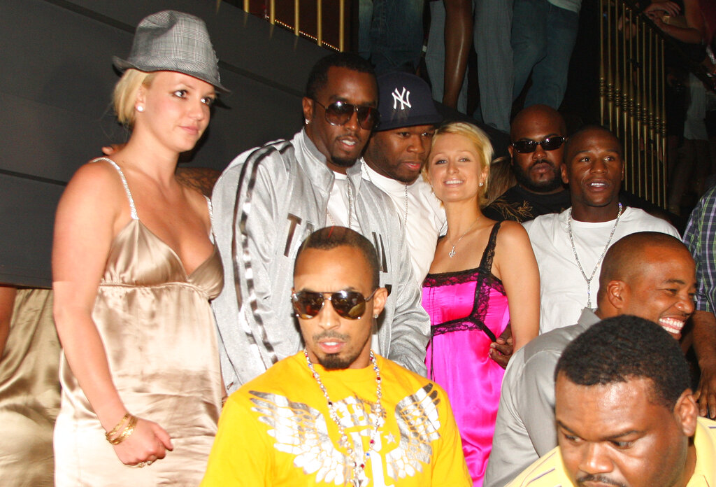 Britney Spears, Sean "Diddy" Combs, 50 Cent, Paris Hilton and Floyd Mayweather Jr.