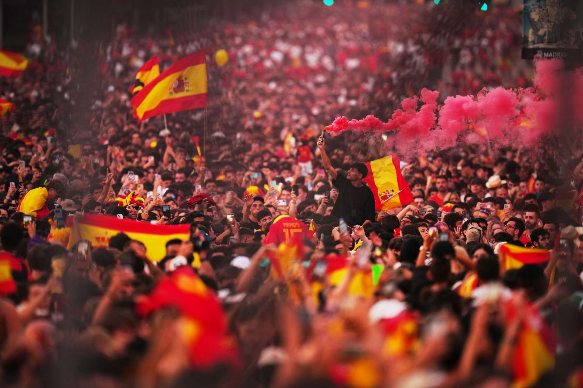 APTOPIX Spain WCup Soccer Celebration